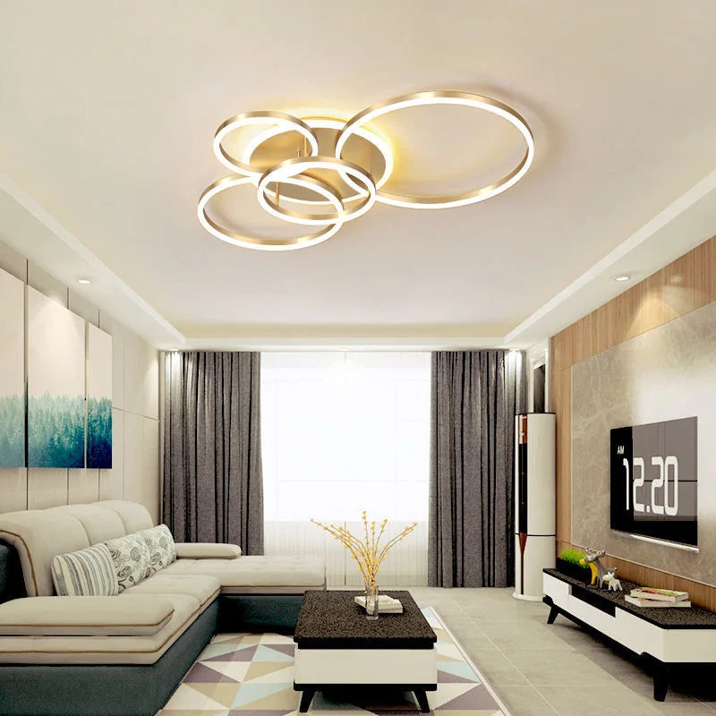 Plafonnier LED rond aluminium acrylique