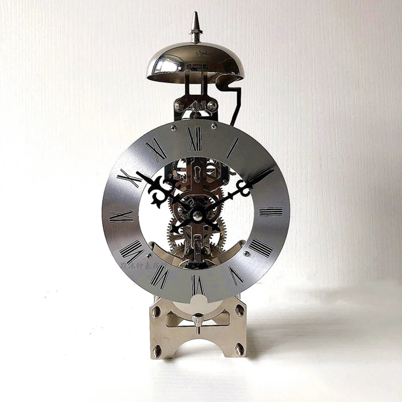 Horloge de table mécanique rouge pour décoration intérieure