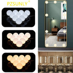Miroir de maquillage LED dimmable USB 5V pour salle de bain avec éclairage Hollywood