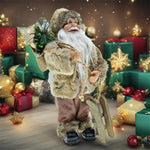 Figurine Père Noël plastique vue de face décoration festive
