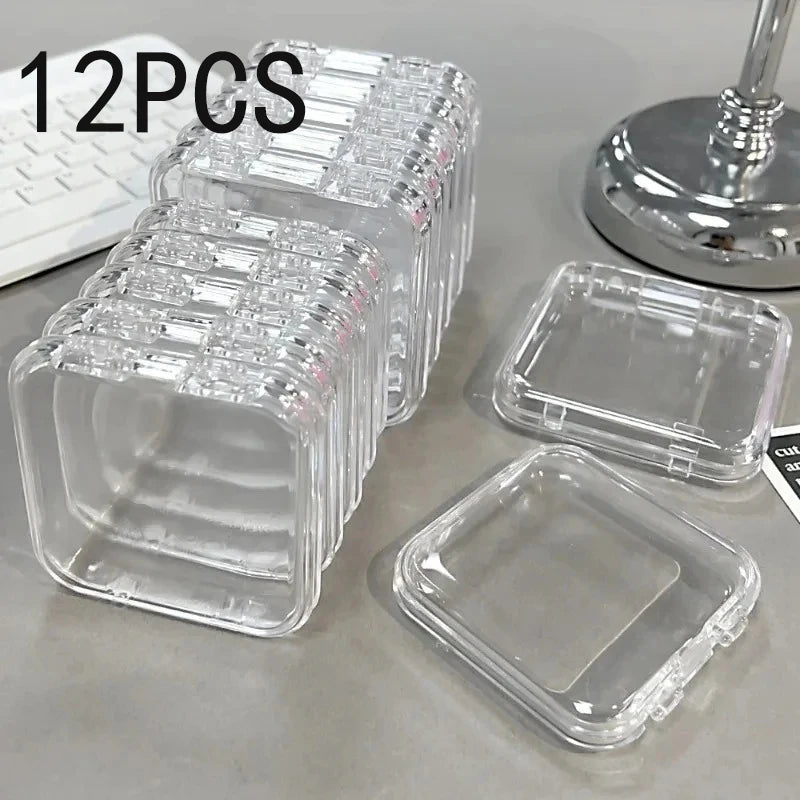 Rangement bijoux transparent 12 cases