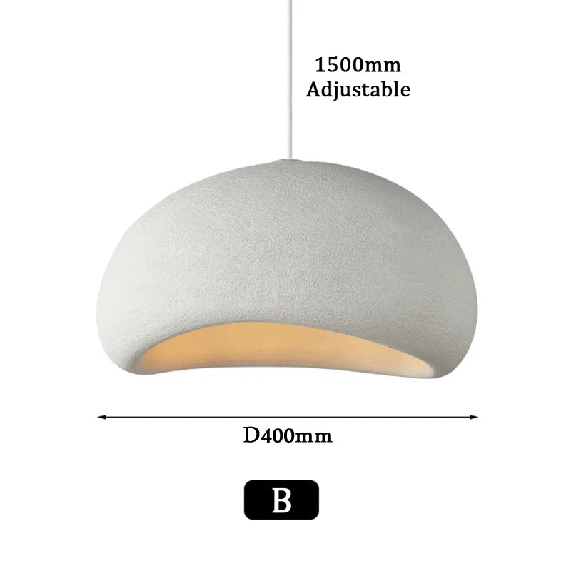 Lampe suspendue brune créant une ambiance chaleureuse en blanc chaud