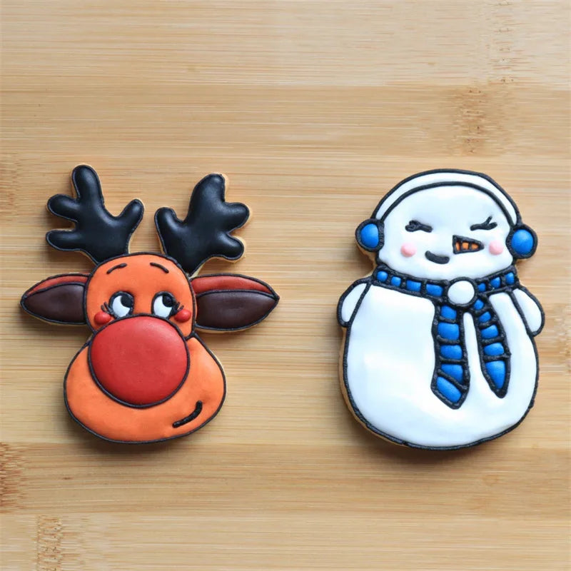 Décoration sablés de Noël bonhomme de neige