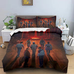 Housse de couette Stranger Things 3D orange
