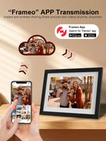 Cadre photo numérique WiFi 10.1 pouces écran tactile blanc