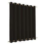 Rideau opaque noir élégant avec œillets métalliques, idéal pour bloquer la lumière et ajouter une touche moderne à votre intérieur. Accessoire de maison essentiel pour le salon ou la chambre, offrant intimité et style.