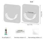 Installation facile du support sans perçage dans une salle de bain