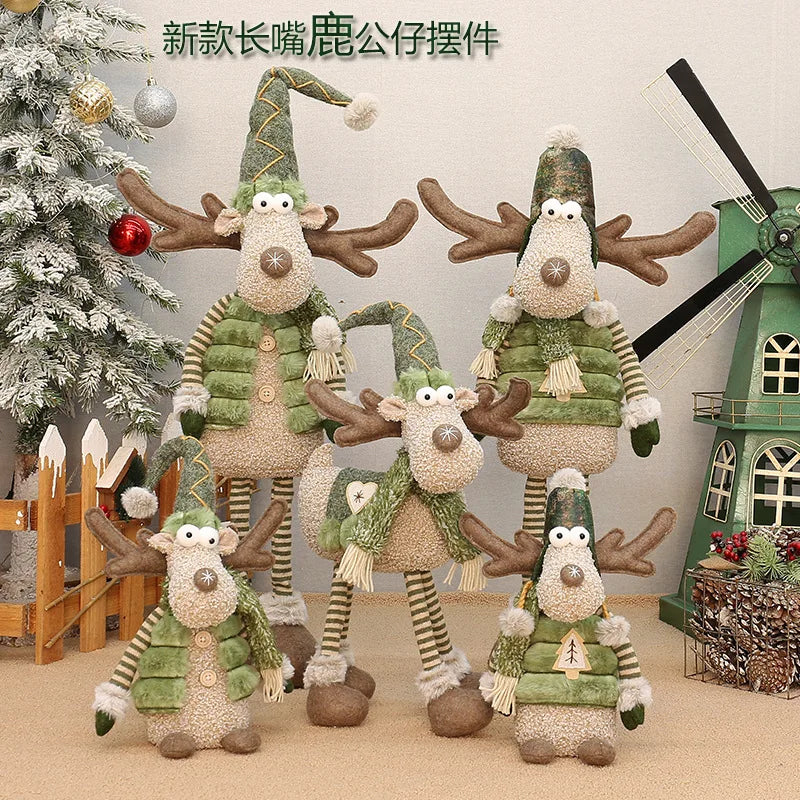 Figurine renne télescopique vert clair