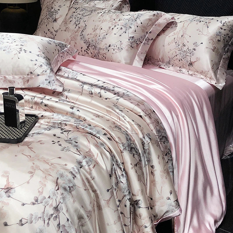 Ensemble complet de la parure de lit incluant housse, taies et drap-housse