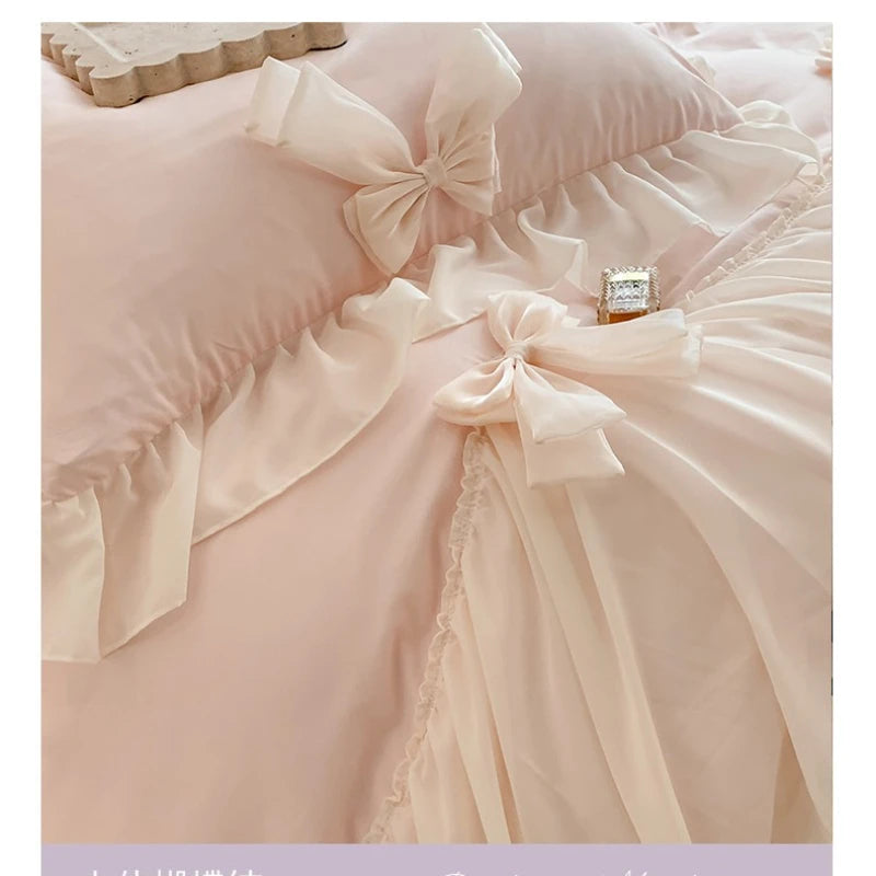 Literie cœur verte pour chambre fille