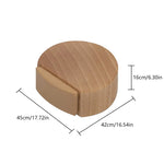 Cale porte en bois blanc protection mur