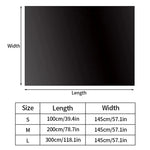 Comparaison avant/après installation du rideau occultant