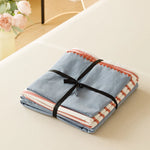 Housse de couette bleue marine 3 pièces sur un lit double