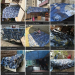 Voile d'ombrage 3x3 m bleue pour camping