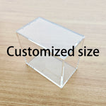 Lot de 6 boîtes de rangement transparentes en plastique PS - Vue d'ensemble