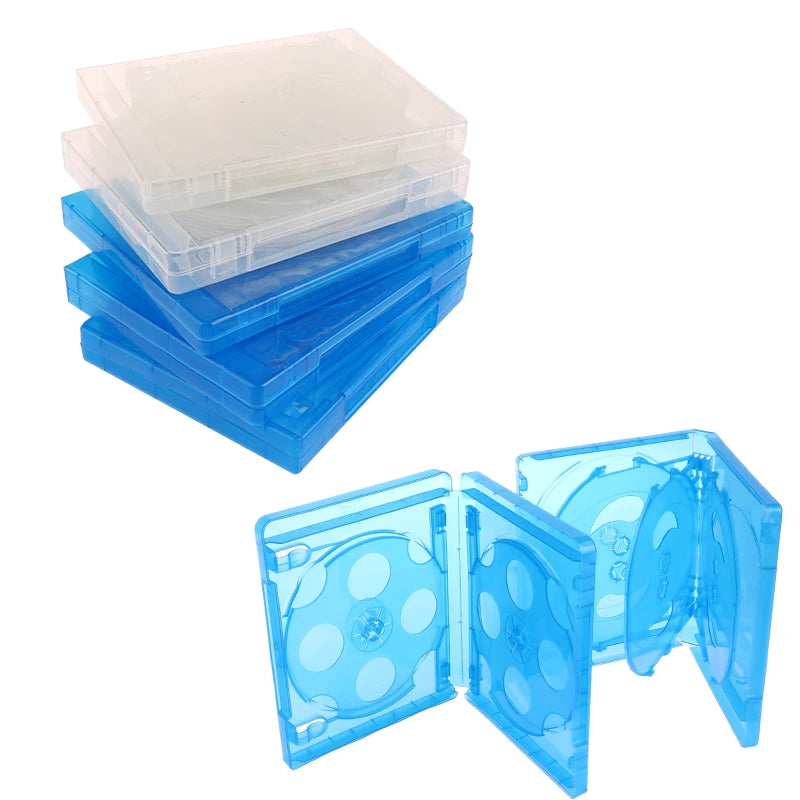 Organisation de DVD dans boîte transparente
