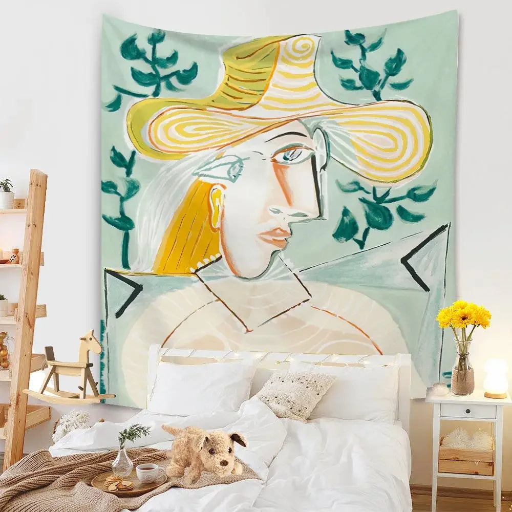 Tenture murale multicolore pour décoration intérieure