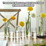 Vase transparent design pour décoration de bureau