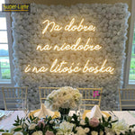 Panneau néon LED personnalisé 75cm blanc chaud décoration murale