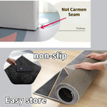 Un tapis antidérapant et épais, facile à ranger, idéal pour les pièces de la maison.
