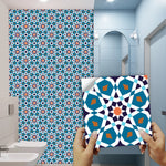 Lot de 10 stickers carreaux marocains pour salle de bain