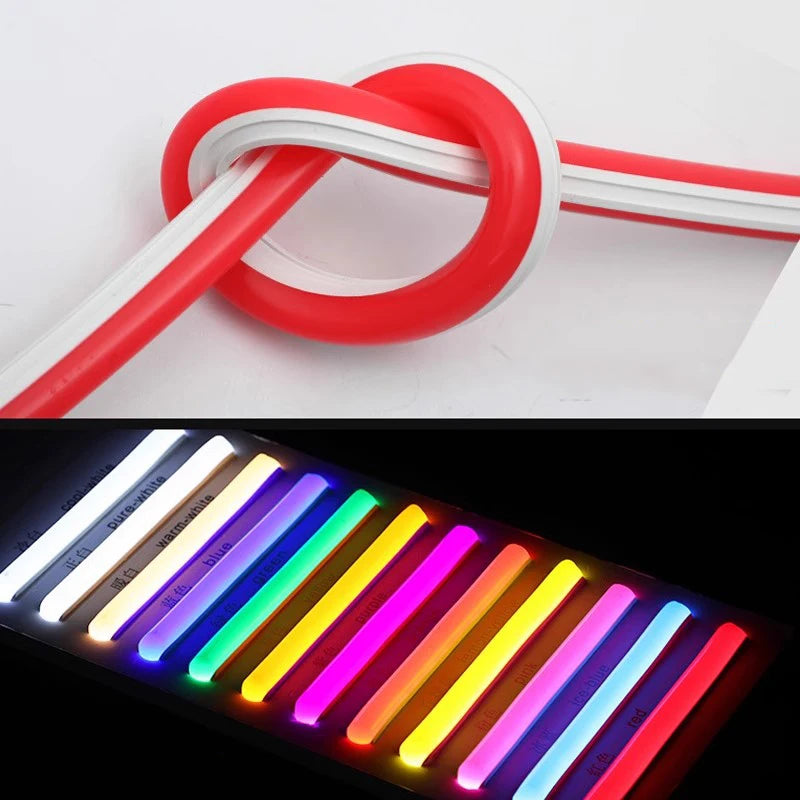 Tube silicone néon flexible 6mm avec LED RGB 12V étanche IP67