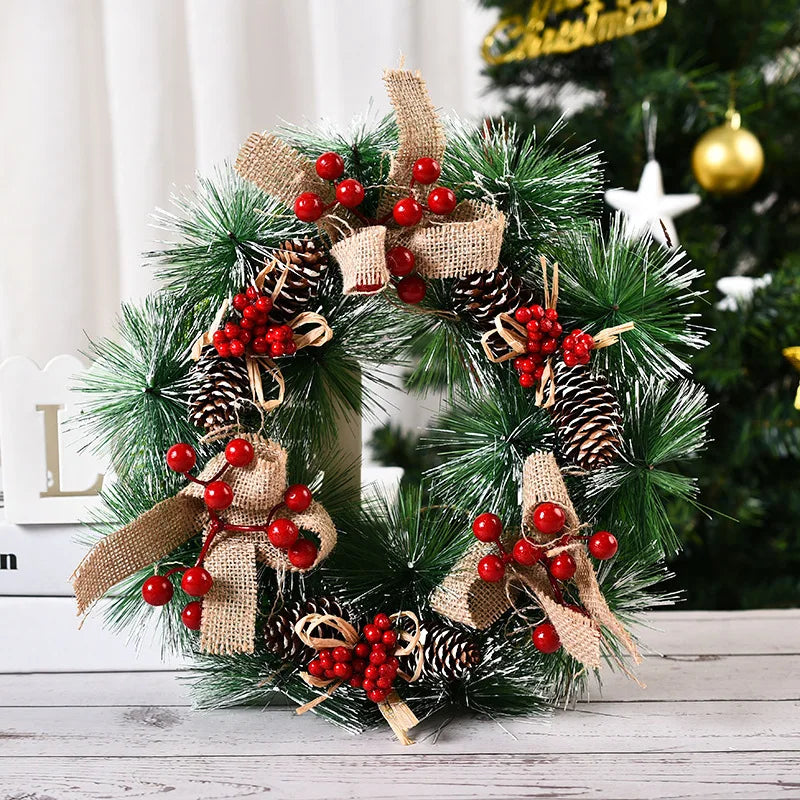 Couronne de Noël élégante pour décoration festive