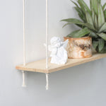 Étagère triangulaire macramé pour plante