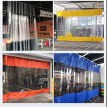 Rideau blanc PVC comme brise-vue extérieur