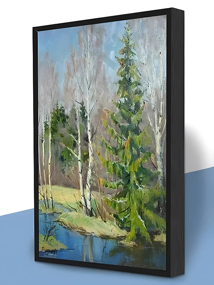 Cadre sur mesure aluminium pour peinture numérique