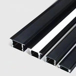 Profilé aluminium LED noir montage surface pour ruban led intérieur