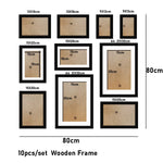 Cadre photo rectangle en bois couleur rouge avec plexiglas