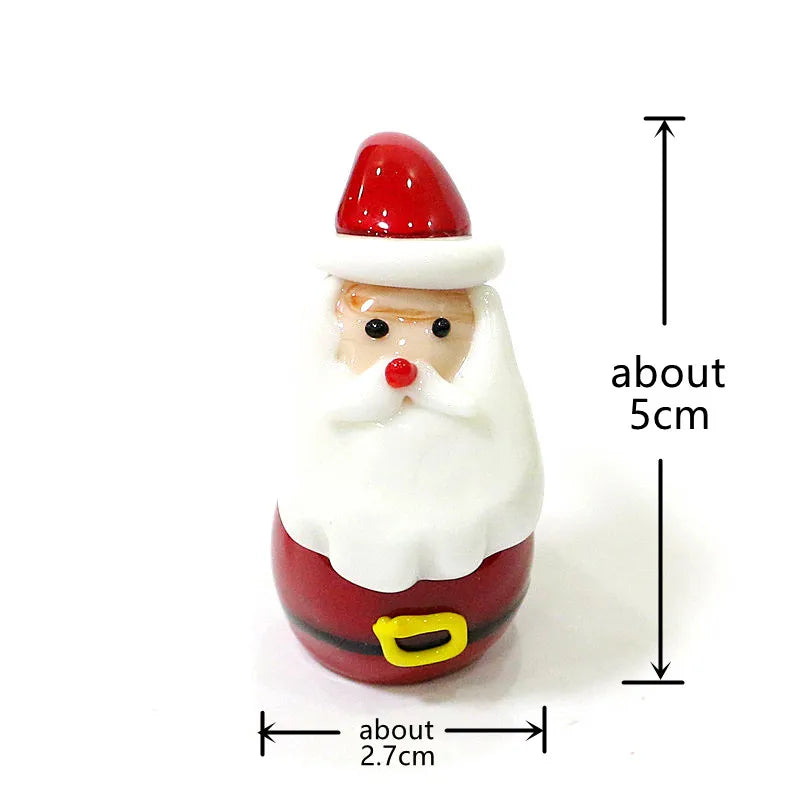 Détail de la figurine en verre Murano pour décoration de Noël
