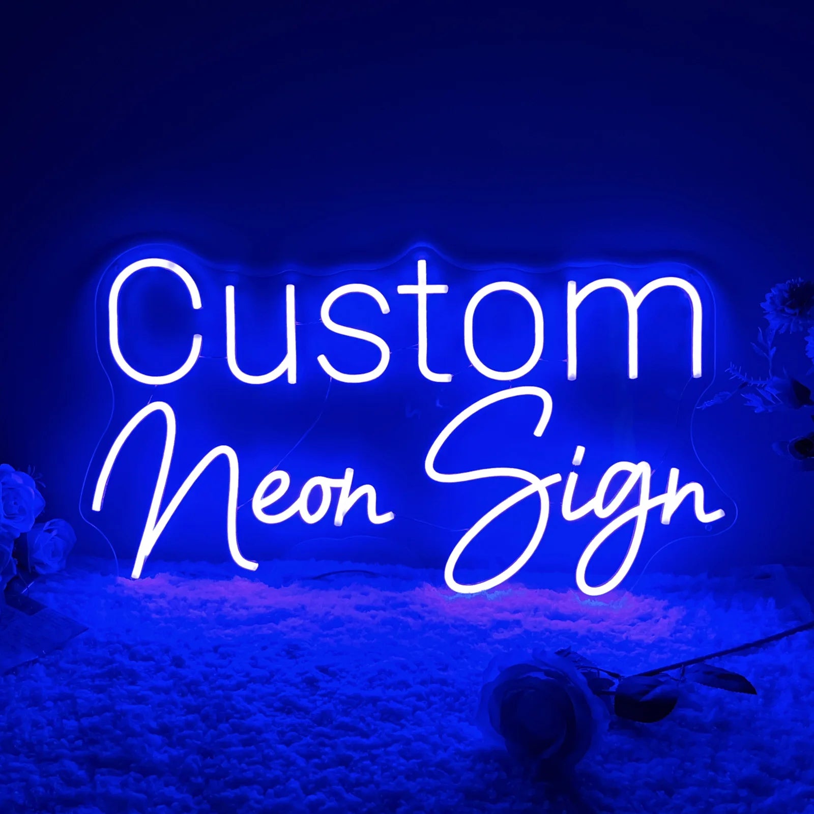 Enseigne néon LED personnalisée pour décoration de mariage avec cœur lumineux