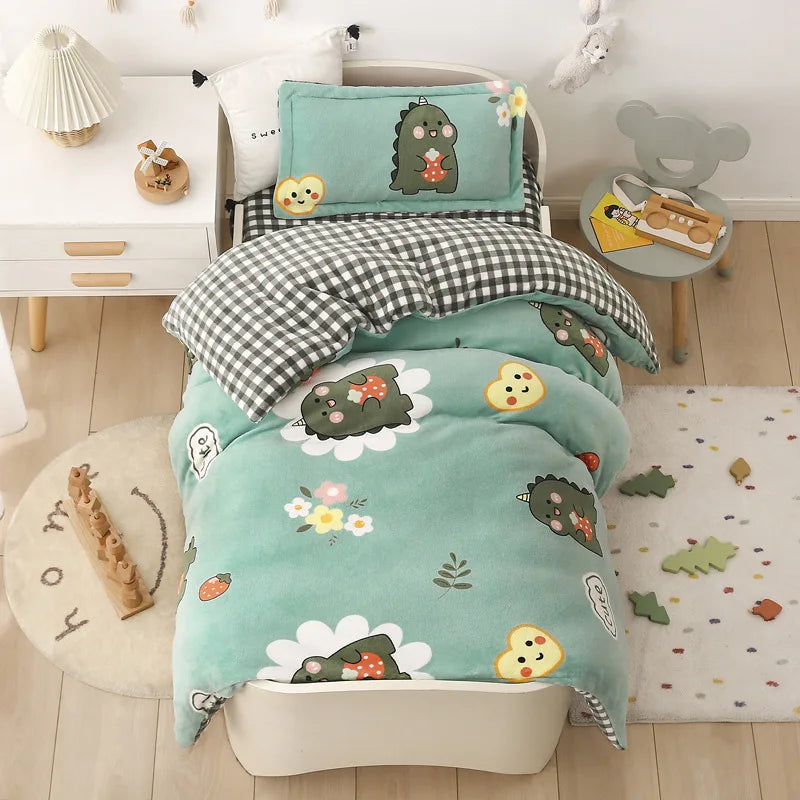 Housse de couette bébé 140x70 cm motif animal