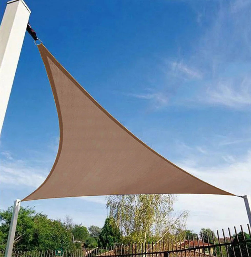 Détail de la texture imperméable de la voile d'ombrage