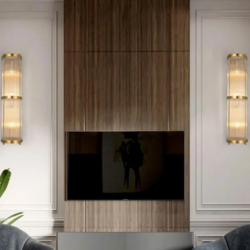 Applique murale installée dans un salon moderne