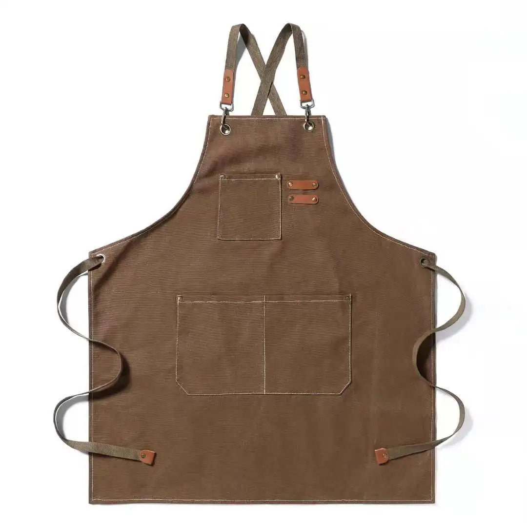 Détail des poches spacieuses du tablier de cuisine - Ombre Interieur
