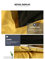Détail housse de couette chevaux polyester doux