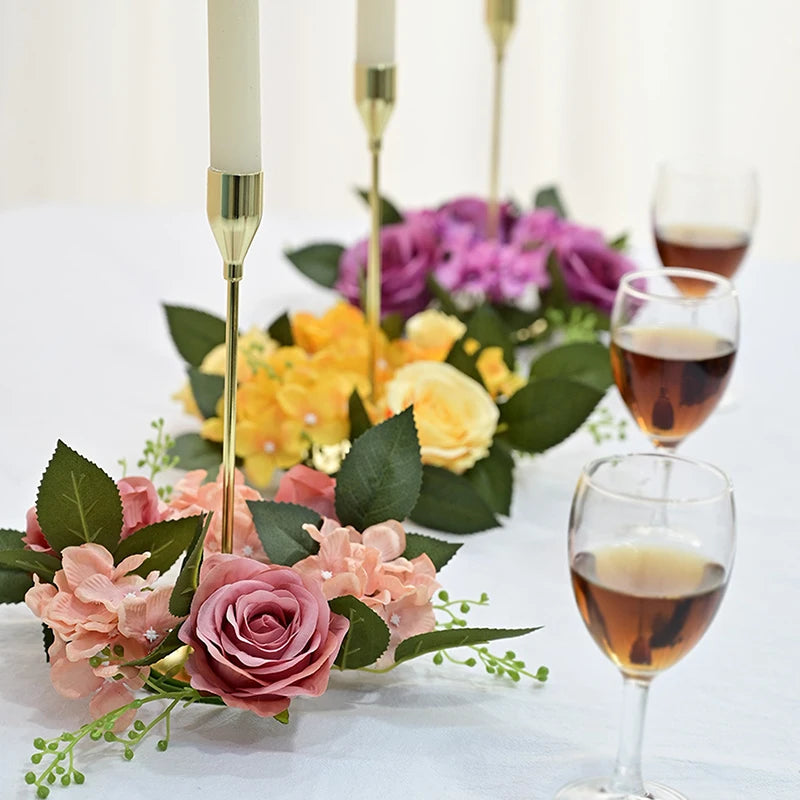 Couronne bougie artificielle diamètre 20 cm décoration Noël