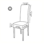 Housse de chaise élastique blanche sur chaise en bois
