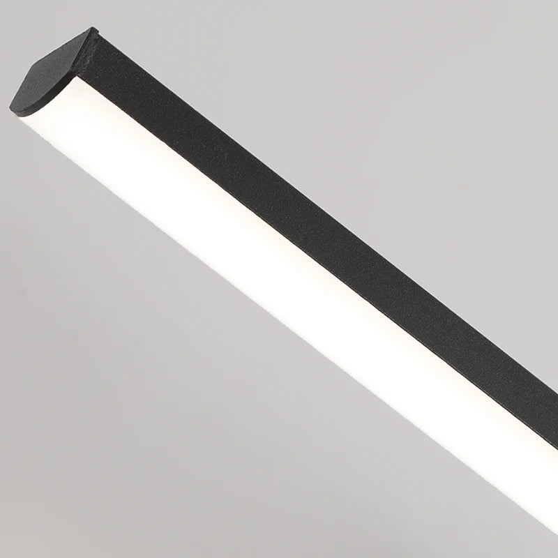 Vue de profil de l'applique murale LED en aluminium et fer