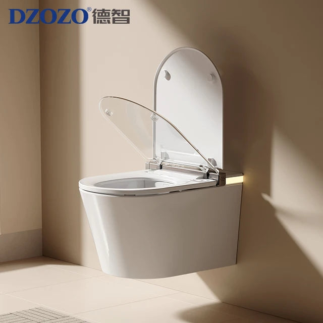 WC suspendu design moderne vue de face