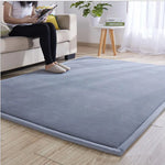 Tapis de jeu moelleux pour enfant, couleur prune