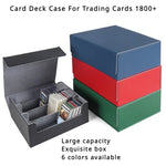 Boîte rangement cartes cuir PU ouverte avec cartes