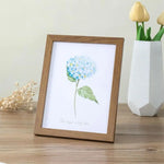 Cadre photo en bois A4 couleur bourgogne