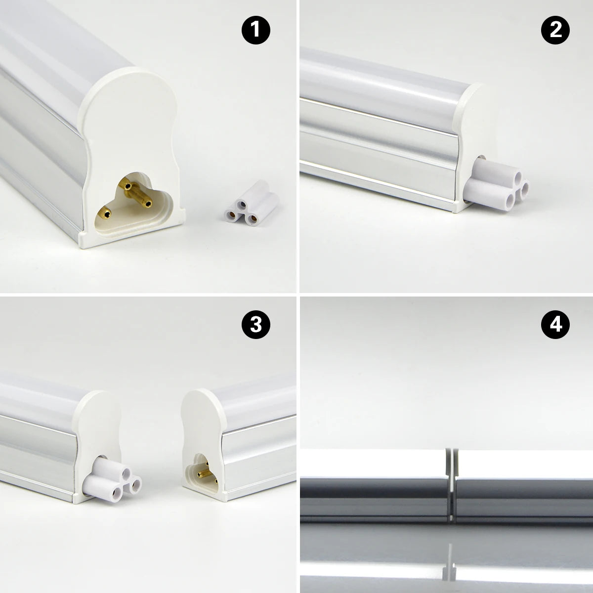 Tube LED T5 8W aluminium salle d'étude