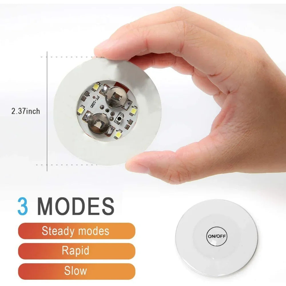 Démonstration des 3 modes d'éclairage LED