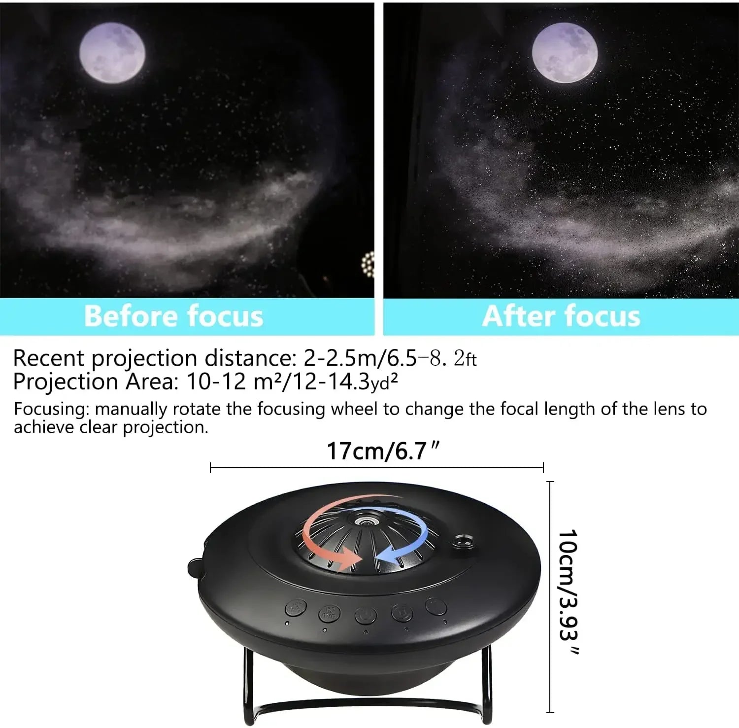 Projecteur LED avec batterie intégrée pour décoration