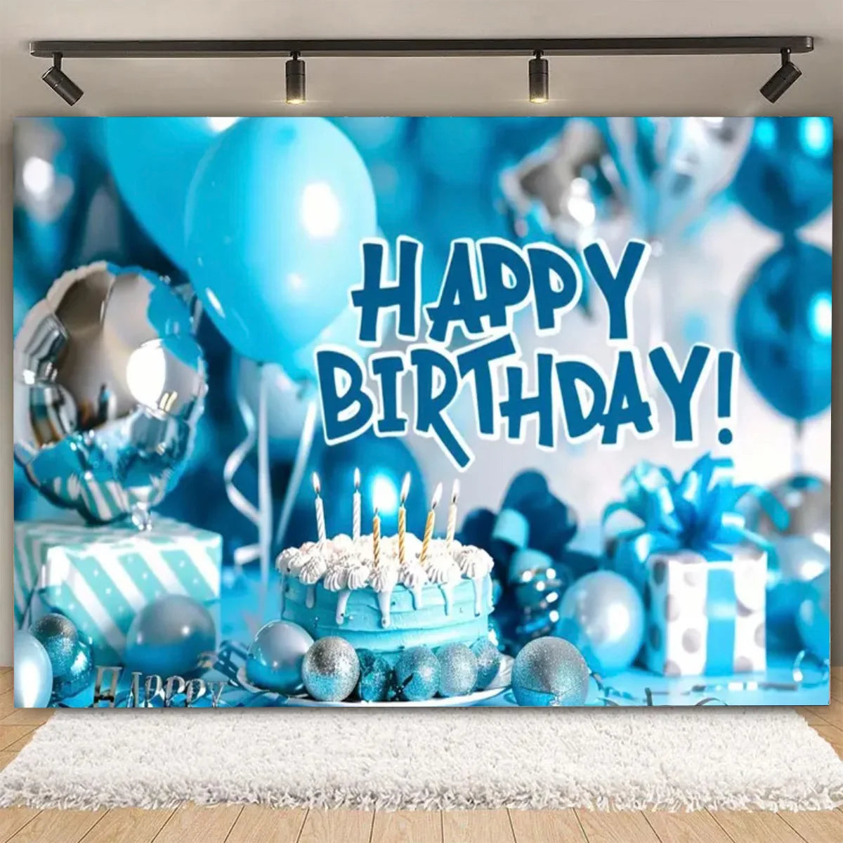 Fond de scène pailleté pour anniversaire adulte